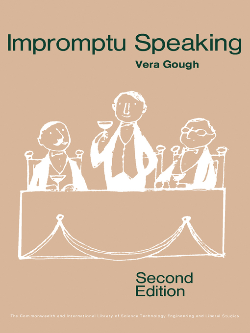 Title details for Impromptu Speaking by Vera Gough - Wait list